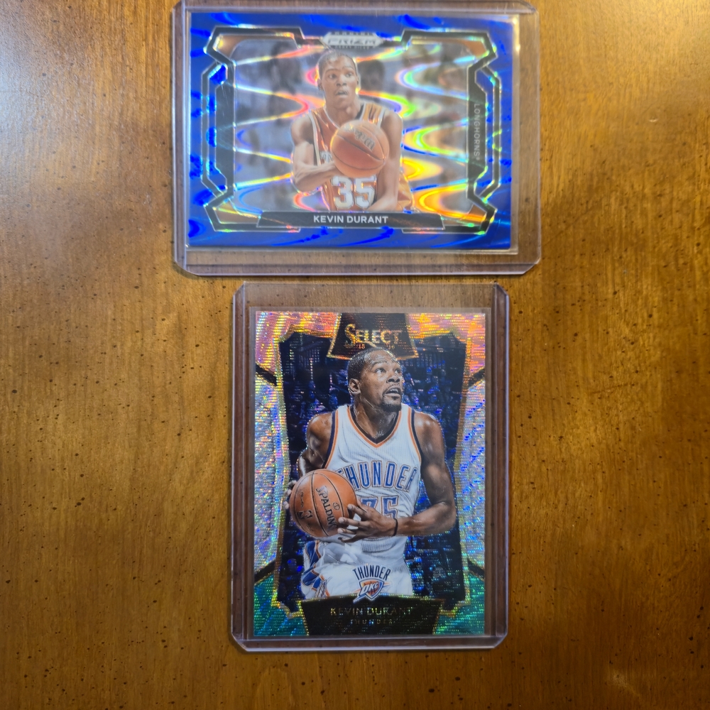 Kevin Durant – 2015 Select Prizm & 2024 Prizm Draft Blue Wave /149 🔥 CARDS